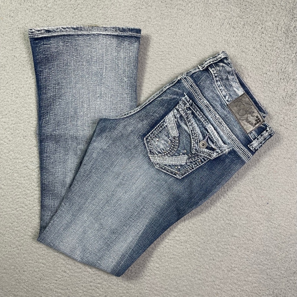Vintage y2k embroidered boot cut Jeans‎